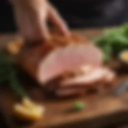 Selection of quality pork loin cuts