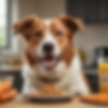 Happy dog enjoying Freshpet low fat meal