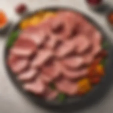 Lean Meats for Optimal Nutrition A colorful platter of lean meats highlighting their low calorie yet high protein content.