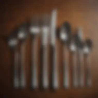 A historical depiction of forks and spoons evolution through time.