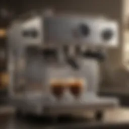 An elegant espresso machine showcasing sleek design and functionality