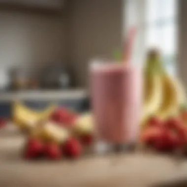 Nutritional Benefits of the Smoothie Nutritional ingredients displayed next to the smoothie