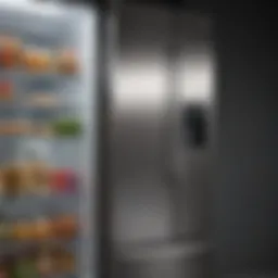 Sparkling stainless steel fridge after cleaning