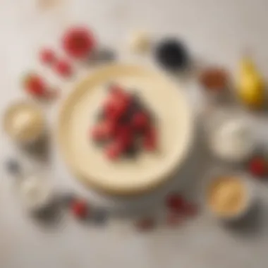 Essential Ingredients for Cheesecake Mastery Ingredients laid out for making Philadelphia cream cheese cheesecake