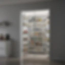 Modern glass pantry door with sleek design