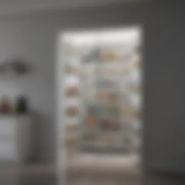 Sleek Modern Glass Pantry Door Modern glass pantry door with sleek design