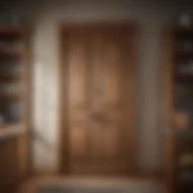 Charming Rustic Wooden Pantry Door Rustic wooden pantry door with farmhouse charm