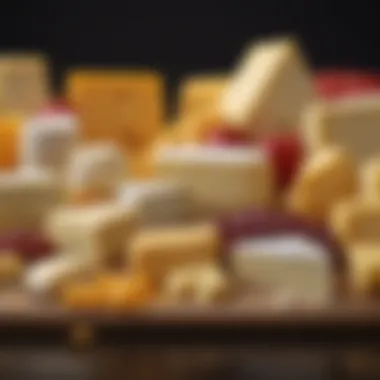 Nutritional comparison chart of American cheese versus traditional cheeses