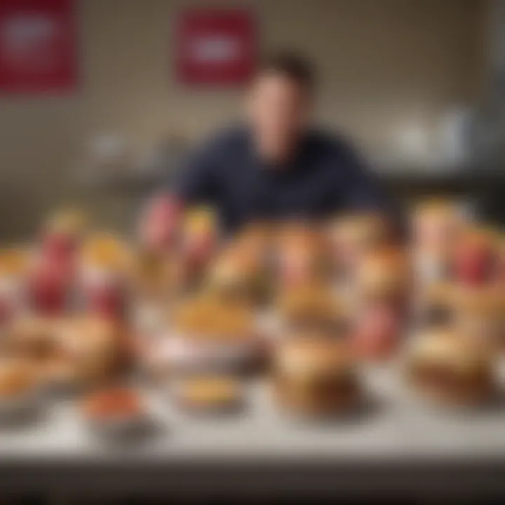 A table filled with Jack in the Box food reflecting value and savings
