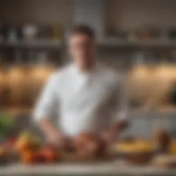 Portrait of Jethro Bacon in his kitchen environment