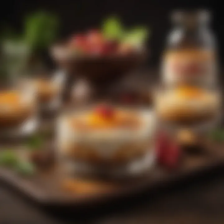 A vibrant display of an array of desserts featuring Kahlúa as an ingredient