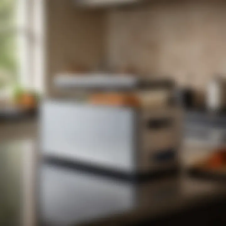 The Keenstone sous vide cooker in a modern kitchen setting.