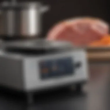 Precision Temperature Control with Keenstone Close-up of precision temperature control on the Keenstone sous vide cooker.