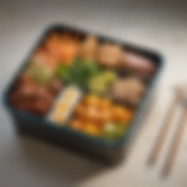 Close-up of the materials used in Kohl's Bento Box, emphasizing sustainability.