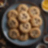 A variety of low carb cookies arranged on a decorative plate