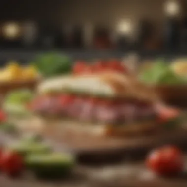 Commitment to Freshness Fresh ingredients representing the deli's commitment to quality and authenticity