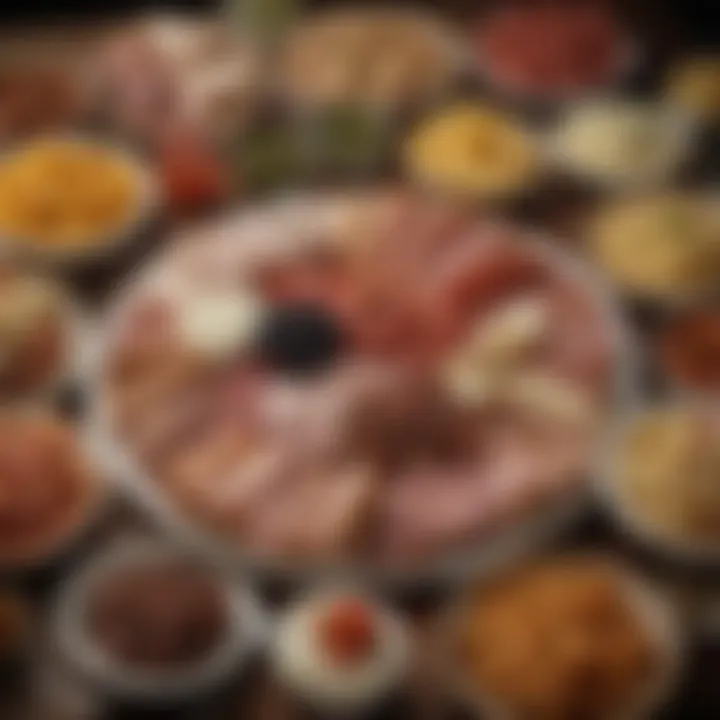 Artfully arranged platter of signature deli items highlighting unique offerings