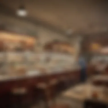 Welcoming Dining Experience Inviting dining atmosphere reflecting the deli's welcoming customer service