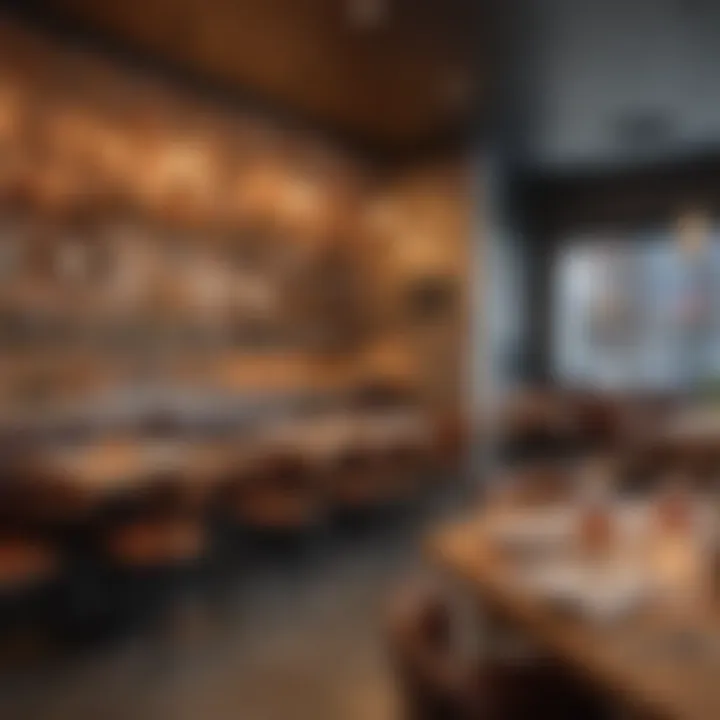 Cozy interior of a casual eatery