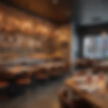 Inviting Ambiance for Casual Dining Cozy interior of a casual eatery