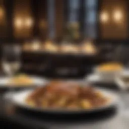 Elegant dining setup in a upscale restaurant