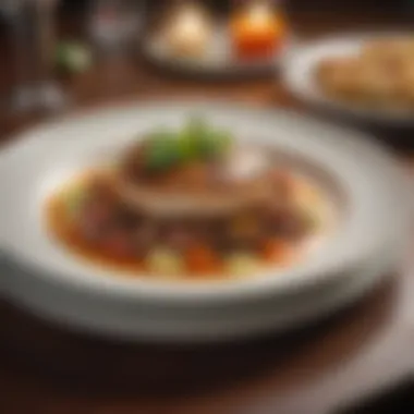Culinary Art on a Plate Deliciously plated gourmet dish