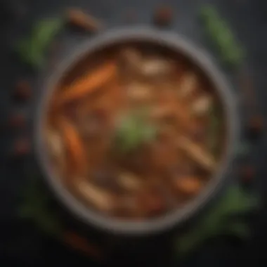Aromatic spices and herbs for seasoning fish Bowl of aromatic spices and herbs for fish seasoning