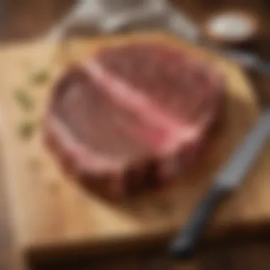 Choosing the Ideal Ribeye Cut Selection of high-quality ribeye cuts displayed on a butcher block