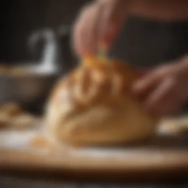 The Art of Scoring: Enhancing Crust and Texture Baker scoring dough before baking