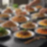 A diverse selection of gourmet meal options ready for delivery