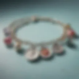 A beautifully crafted memorial charm bracelet symbolizing friendship.