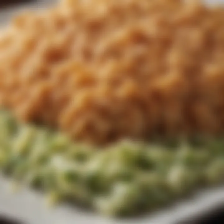 A close-up of deliciously microwaved meal with great texture