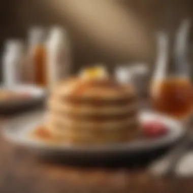 Natural sweeteners displayed alongside pancakes