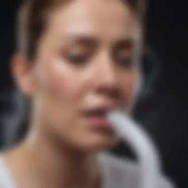 Steam Inhalation for Congestion A relaxing steam inhalation session for congestion relief