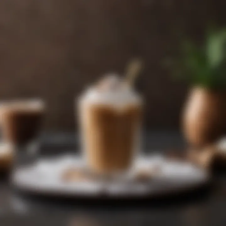 A stylish iced coffee experience showcasing Nespresso Coconut Over Ice in a trendy glass.