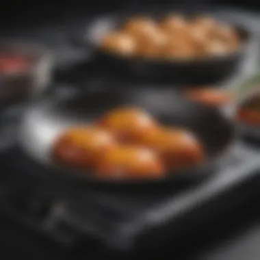 Showcasing the Non-Stick Surface of Ninja Foodi Close-up view showcasing the non-stick surface