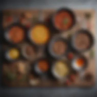 Diversity in Nordic Cookware A variety of Nordic pans arranged to highlight different materials and styles