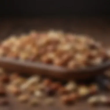 Nuts and Seeds: Nutrient-Dense Protein Options A colorful array of nuts and seeds emphasizing their healthy protein content.