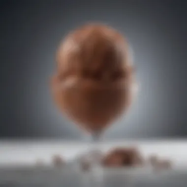 A chart showcasing the nutritional benefits of diet chocolate ice cream