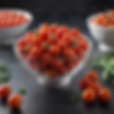 Cherry tomatoes showcased in a modern bowl