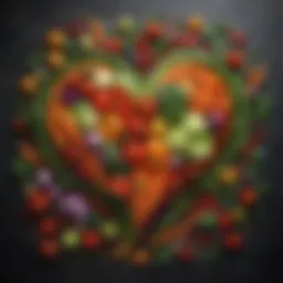 Colorful array of fresh vegetables