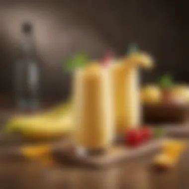 Creamy Banana and Mango Fusion Creamy banana and mango smoothie