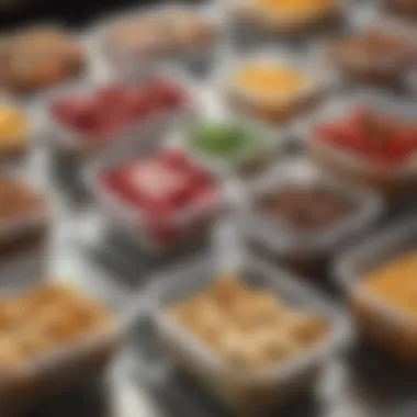 Convenient and Stylish Food Containers Stylish food containers emphasizing convenience and aesthetics