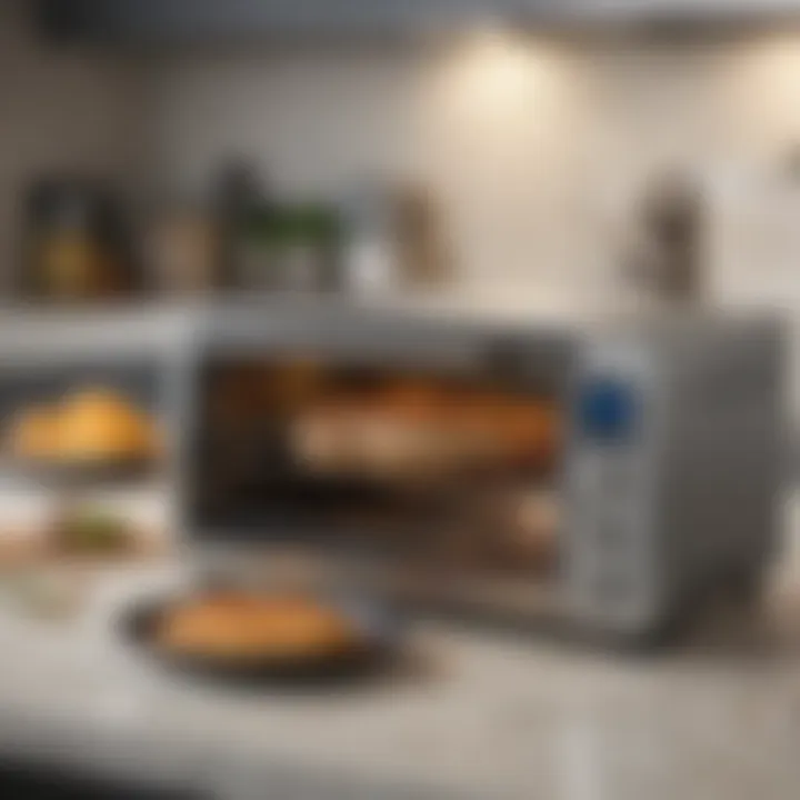 Panasonic toaster oven in kitchen setting