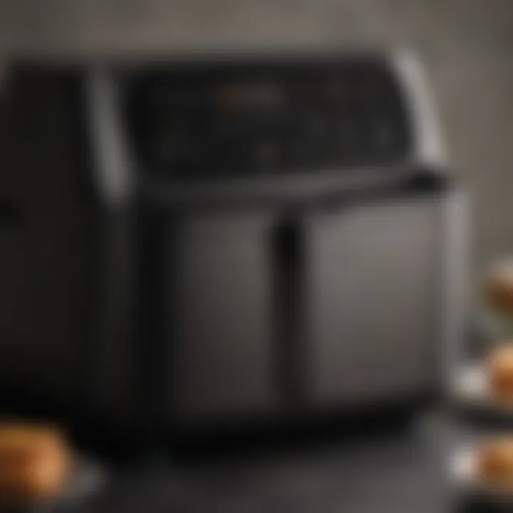 User-friendly control panel of the Power XL Grill Air Fryer Combo