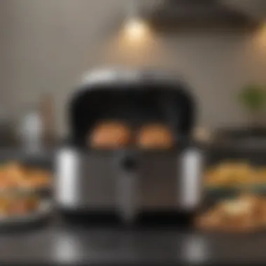 Sleek Design of Power XL Grill Air Fryer Combo Power XL Grill Air Fryer Combo showcasing its sleek design