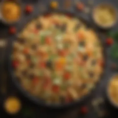 Enticing Pasta Salad with Colorful Mix Eye-catching pasta salad with varied ingredients