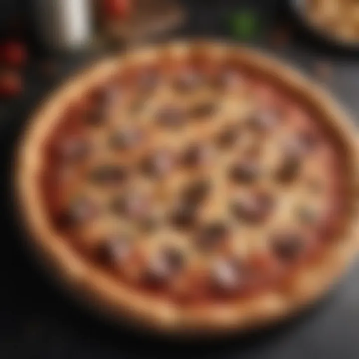 Special promotions and discounts on pizza displayed in a restaurant