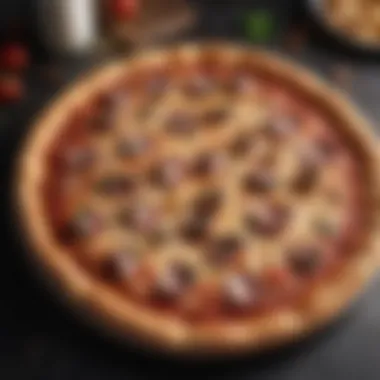 Special Promotions on Medium Pizzas Special promotions and discounts on pizza displayed in a restaurant
