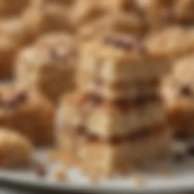 An assortment of ingredients used to make Rice Krispie Scotcheroos, highlighting the butterscotch and chocolate flavors.